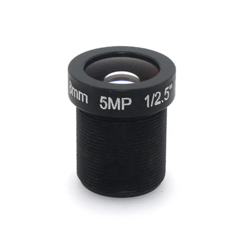 لنز ۸ میلی‌متر ۵ مگاپیکسل CW مدل CW-8mm-5MP با بدنه مشکی و رزوه M12