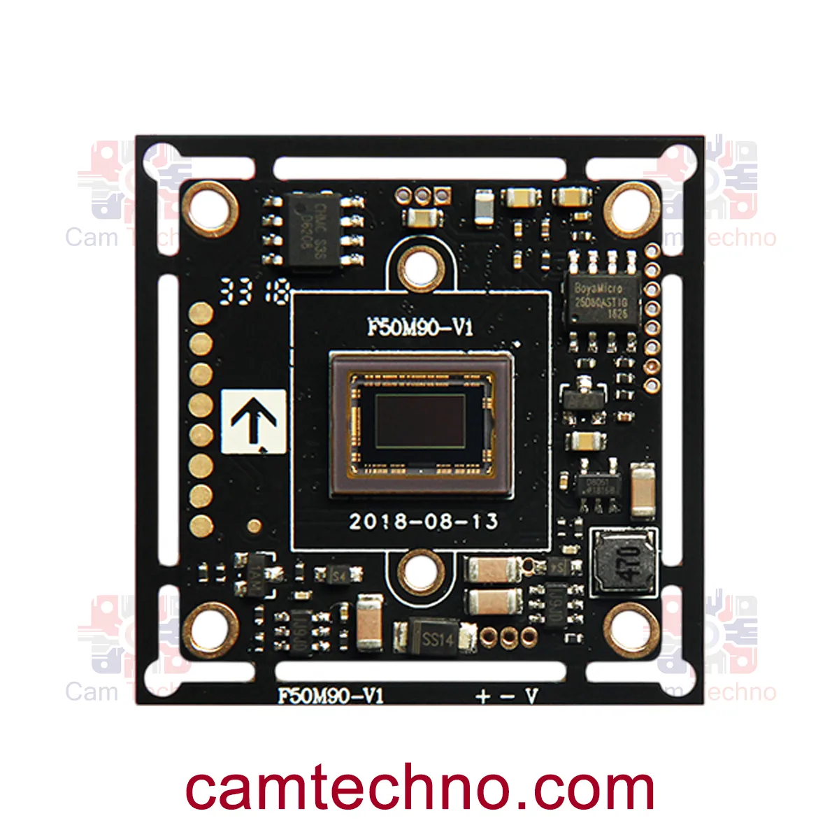 برد دوربین 2 مگاپیکسل AHD مدل IMX327 سونی شرکت HS پردازنده FH8550M
