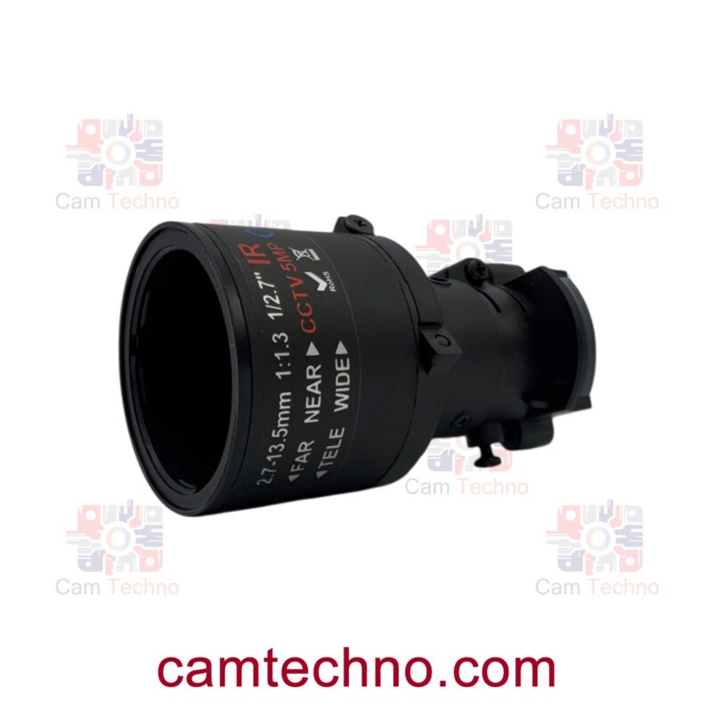لنز وریفوکال YTOT ۵ مگاپیکسل مدل 2.7–13.5mm با IR Cut - نمای زاویه‌دار