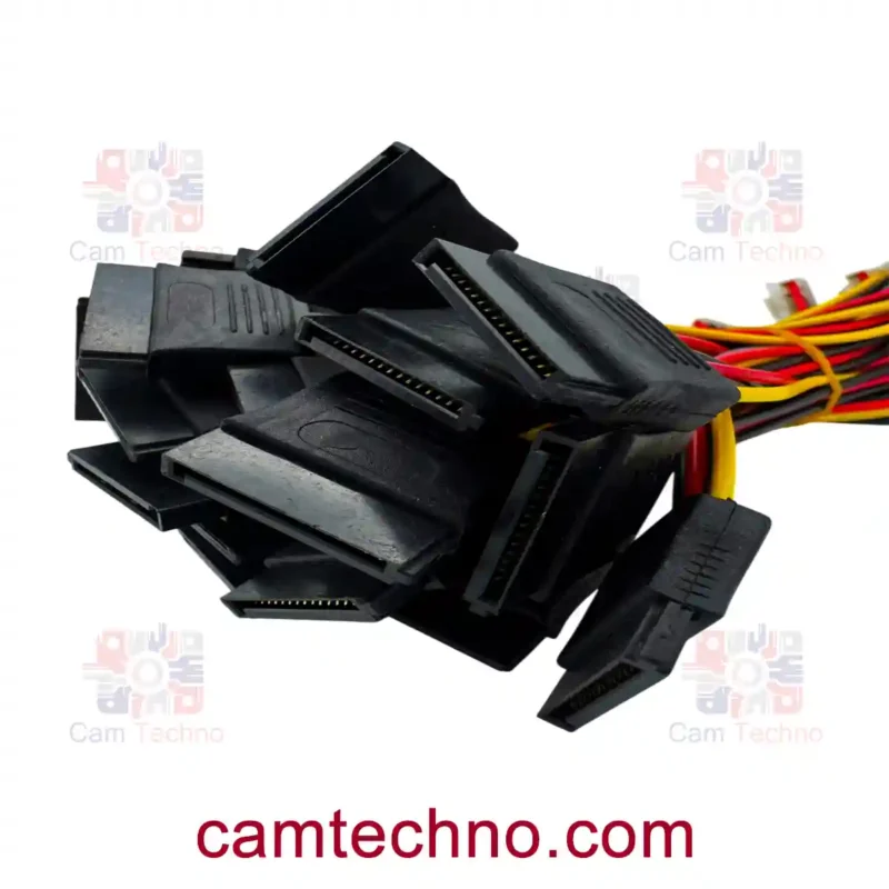 کابل برق DVR با کانکتور SATA مشکی – کمتکنو