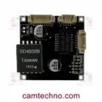 نمای روبرو برد PoE اسپلیتر 12 ولت 2 آمپر با چیپ SD4932B و JXD B1601S مناسب دوربین مداربسته و تجهیزات شبکه