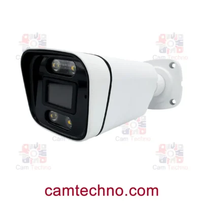کیس بولت وارم لایت N84M نمای زاویه‌دار با بدنه فلزی سفید و LEDهای Warm Light