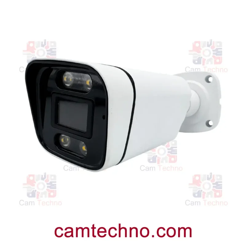 کیس بولت وارم لایت N84M نمای زاویه‌دار با بدنه فلزی سفید و LEDهای Warm Light