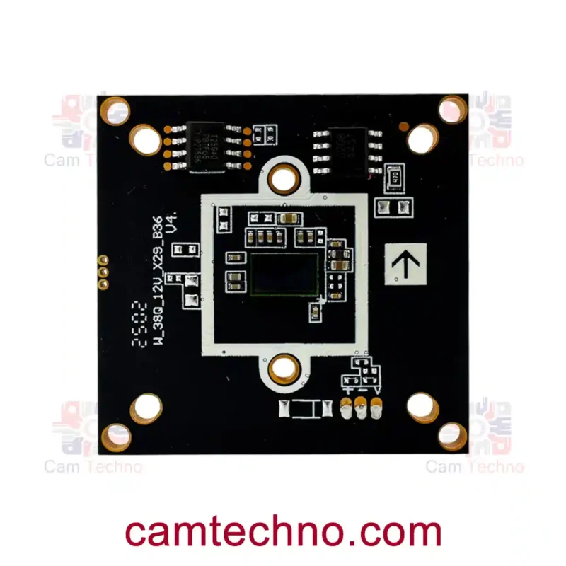 برد دوربین 5 مگاپیکسل AHD XC-836 با وارم لایت، نمای محل نصب سنسور تصویر