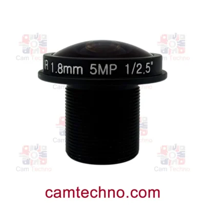 لنز فیش‌آی 1.8mm 5MP مانت M12 فرم 1/2.5 اینچ برند CW به‌همراه هولدر فلزی – نمای کلی محصول