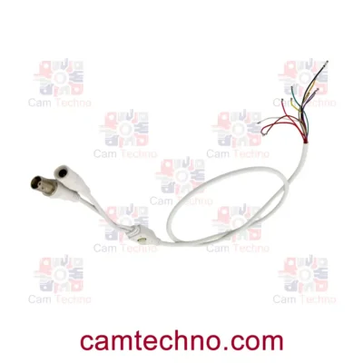 کابل AHD منودار OSD با سیم‌های رنگی و کلید تنظیم تصویر برای دوربین مداربسته