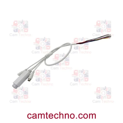 کابل اینجکتور +POE ایزوله صدا 1.5 آمپر مناسب دوربین مداربسته IP با چندین خروجی و سیم‌های رنگی