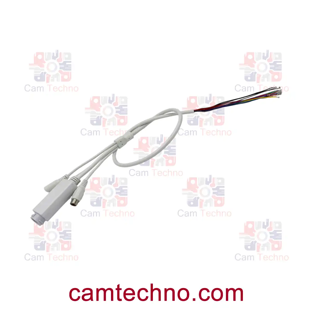 کابل اینجکتور +POE ایزوله صدا 1.5 آمپر مناسب دوربین مداربسته IP با چندین خروجی و سیمهای رنگی