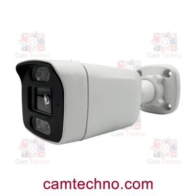 کیس بولت وارم لایت دوربین مداربسته مدل N88M با پایه دیواری (نمای سه‌ربع)