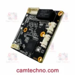 نمای زاویه‌دار برد دوربین IP مدل H55 با چیپ SMD1689G و کانکتورهای اتصال