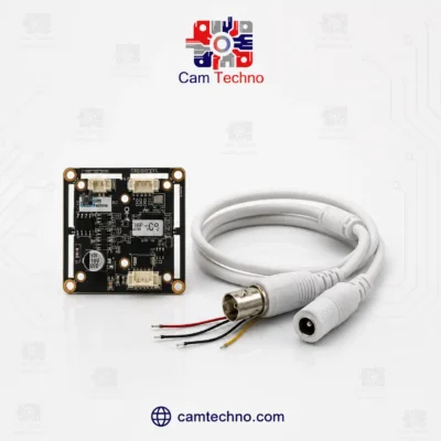 برد AHD دوربین مداربسته 2 مگاپیکسل مدل 5029 همراه کابل BNC و DC برای ویدئو و تغذیه